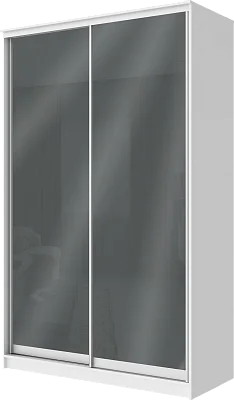 картинка 2-х дверный шкаф купе с цветной пленкой Темно-серый №073 2300 1362 620 от магазина КУПИ КУПЕ